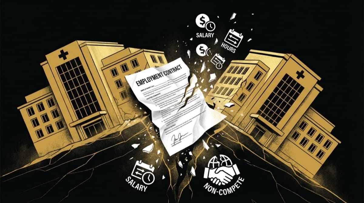 How Hospital Mergers Affect Doctor Employment Contracts: A Structural Guide