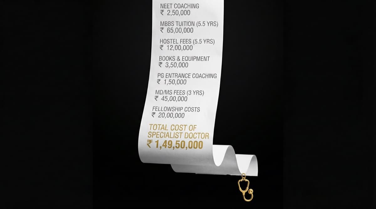 Total Cost of Becoming a Specialist Doctor in India: Time, Money, and Opportunity