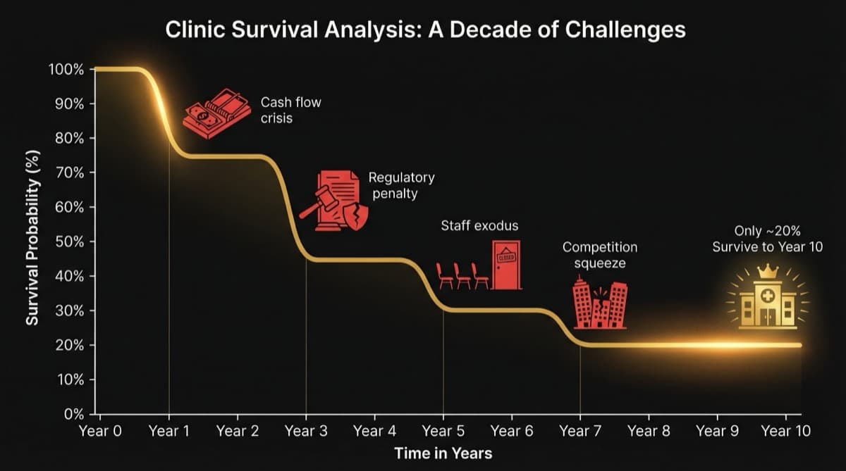 Why Most Clinics Fail in the First 3 Years: The Structural Traps