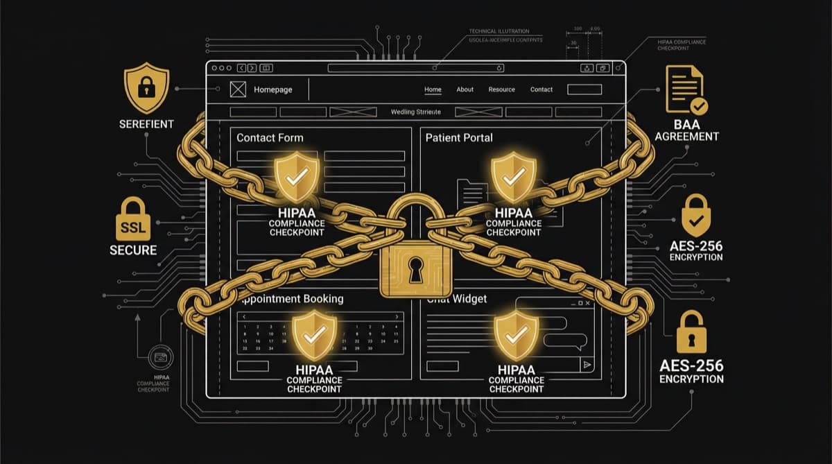 HIPAA Compliant Website Design for Doctors: What You Actually Need in 2026