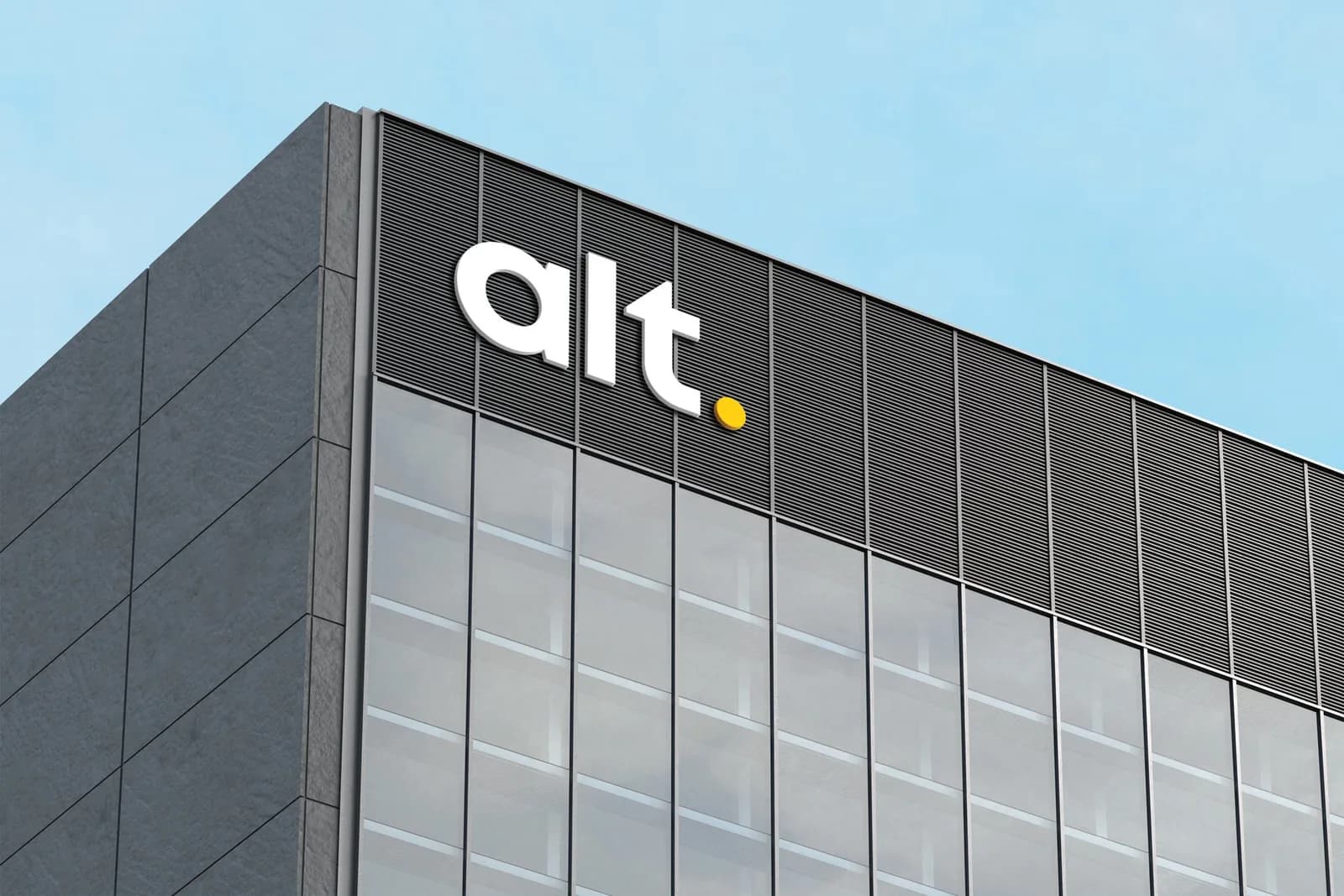 ALT Mobility signage on an office building